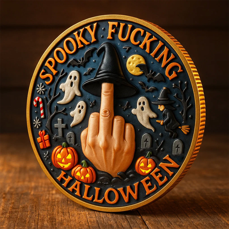 ✨ Spooky Fucking Halloween Coin